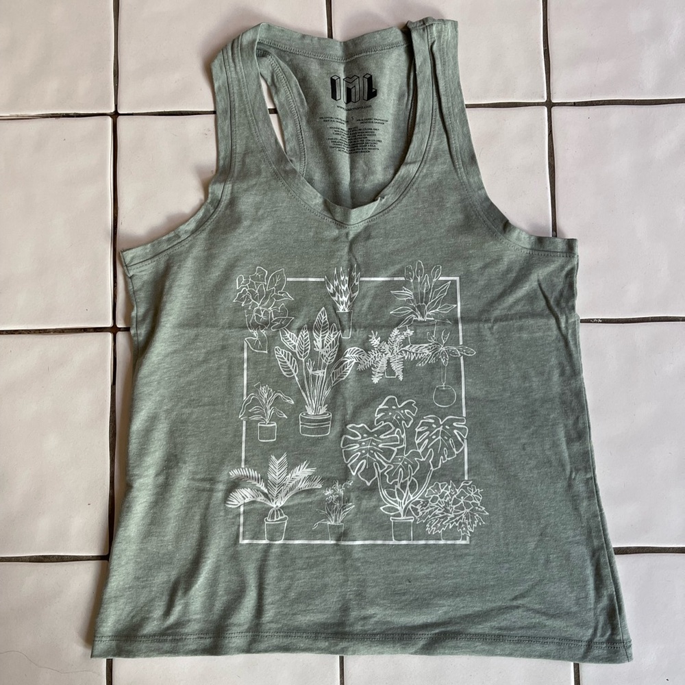 EUC Target IML plant graphic Tank Top